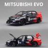 1:Масштаб 32 MITSUBISHI EVO PAJERO Модель игрушечной машины Сплав Литье под давлением Резиновые шины Открывающиеся двери Модели Транспортные средства Подарки для детей