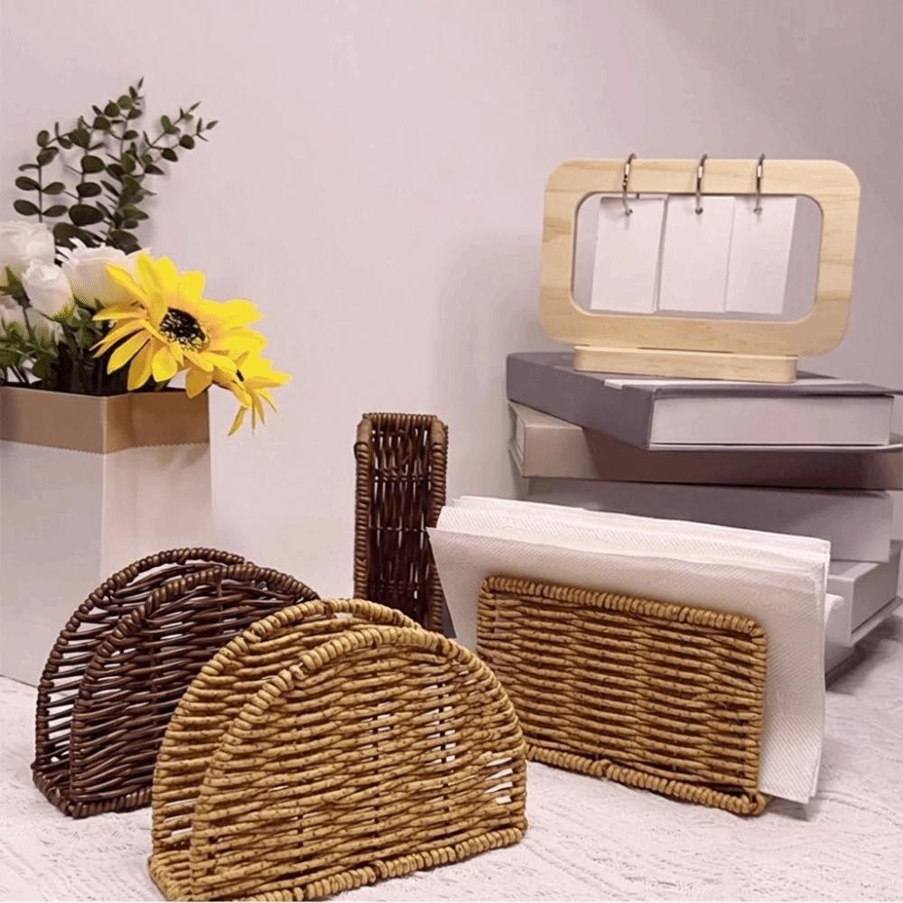 Вертикальный диспенсер для салфеток в деревенском стиле Ретро-контейнер для бумажных полотенец Стойка для хранения салфеток Кухня