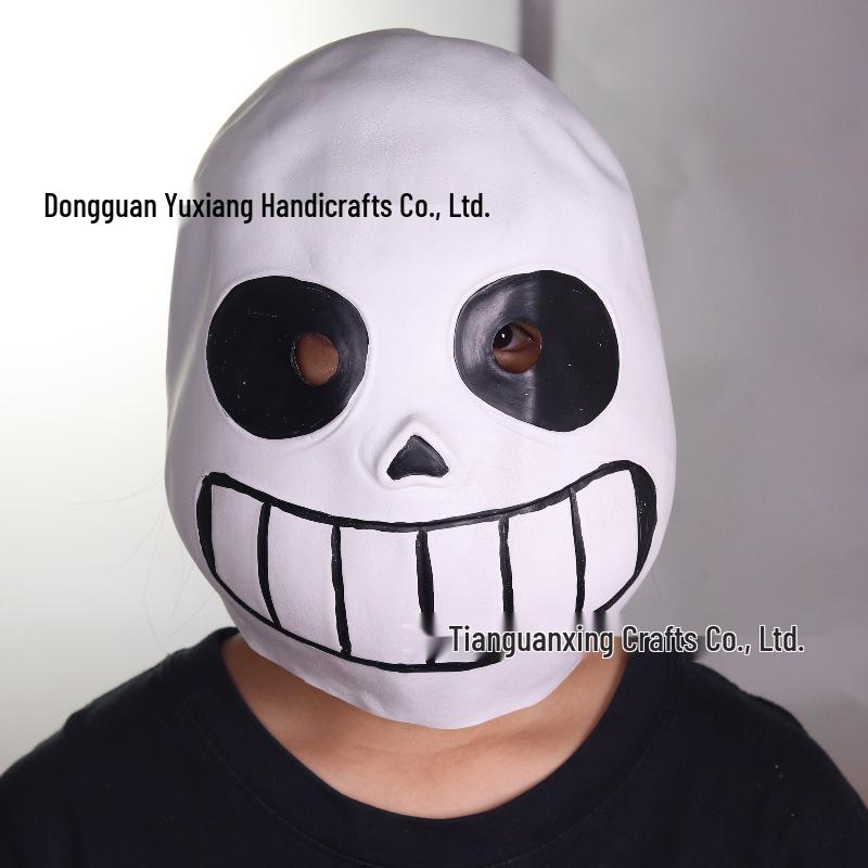 Легендарная Латексная Маска Санса из Undertale для Хэллоуина, Косплея или Розыгрышей