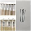 60 Pcs Stainless Steel Curtain Hooks Drapery W Shape Hook Stainless Curtain Pleat Tape Hooks