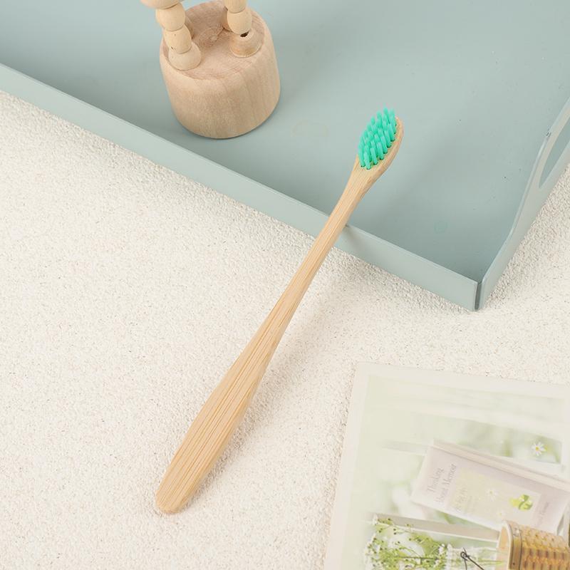 Ready Stock Fast and Custom Logo Kids Waterdrop Shape Soft BPA Free Natural Biodegradable Bamboo Toothbrush