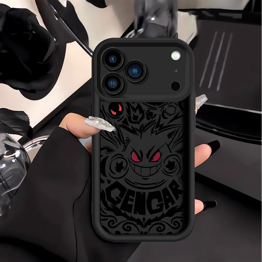 Pokemon Gengar Phone Cover Case for Apple iPhone 17 Pro Max 16 11 15 XS 14 Plus XR Air 13 Mini 16e 12