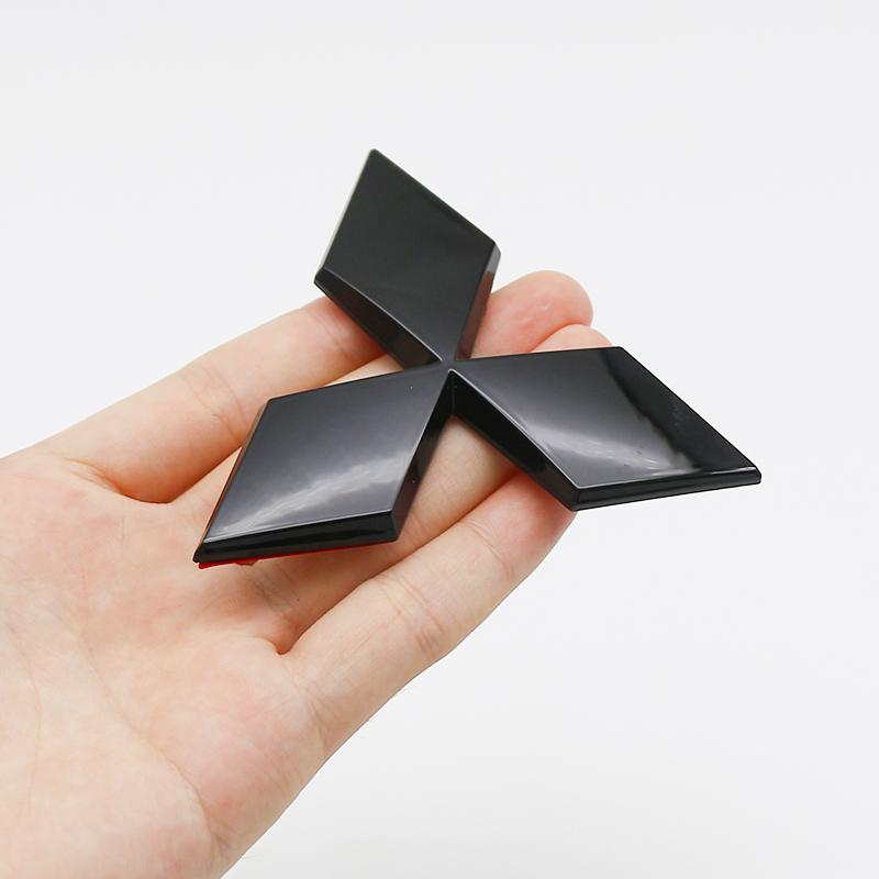 ABS Car Front Grille Logo Badge Decoration Sticker for Mitsubishi Pajero Outlander XL Montero Lancer Galant Xpander Accessories