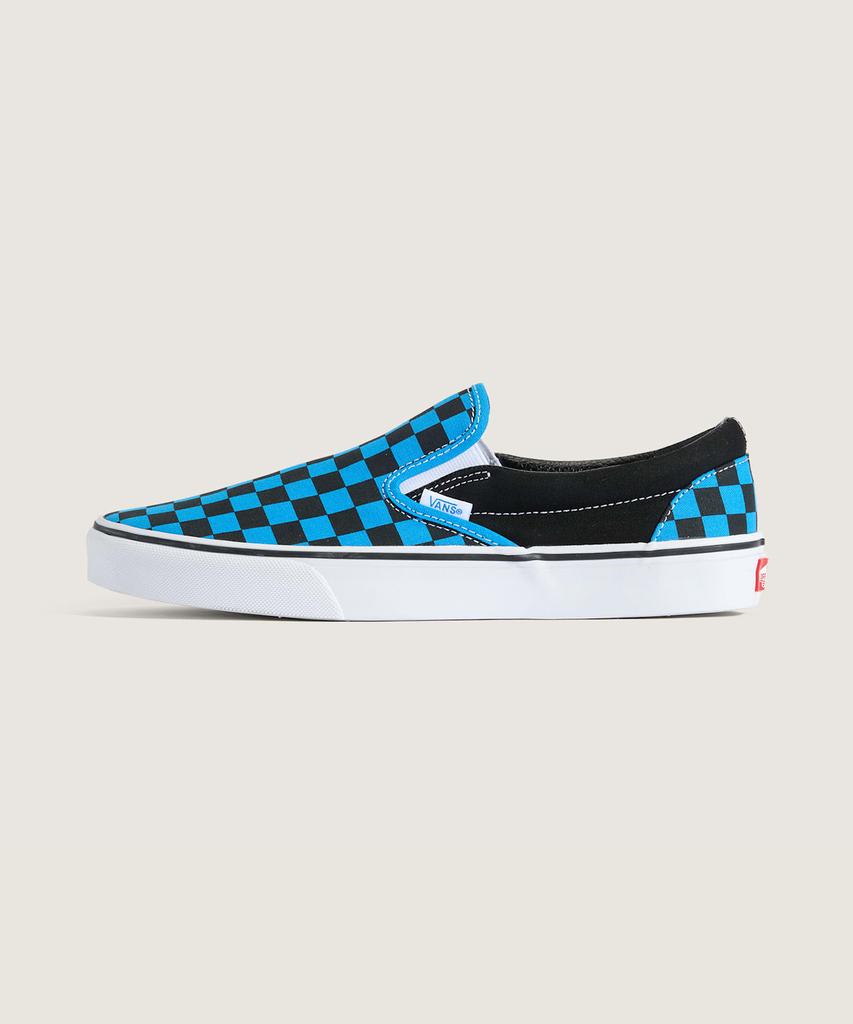 Классические слипоны Vans - (шахматная доска) Яркий Азур / Vn000Dahfnm1