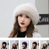 Imitation Fur Wool Painter Hat Fluffy Ear Protection Hat Casual Plush Beret Hat  Winter