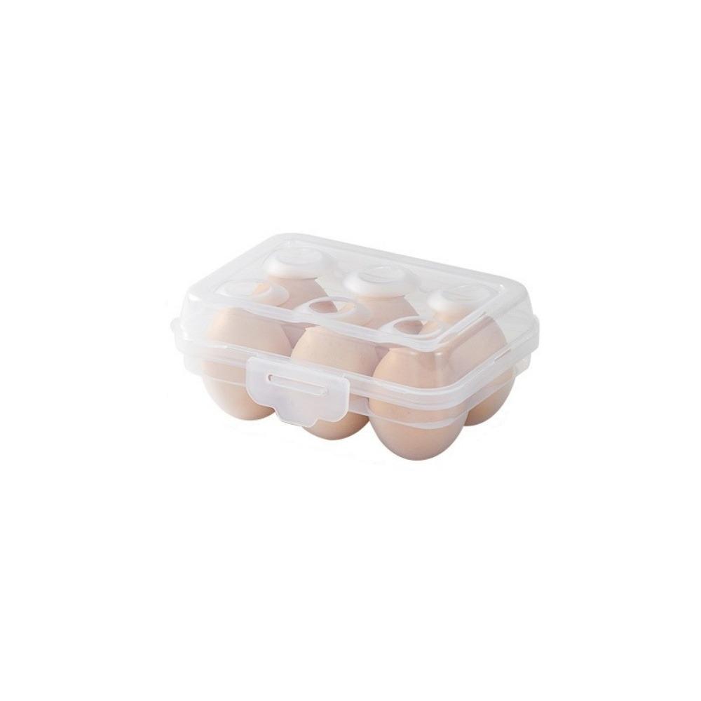 Plastic Egg Storage Box 6/15/24 Grids Space Saving Refrigerator Egg Organizer with Lid Anti-collision Egg Protector for Kitchen