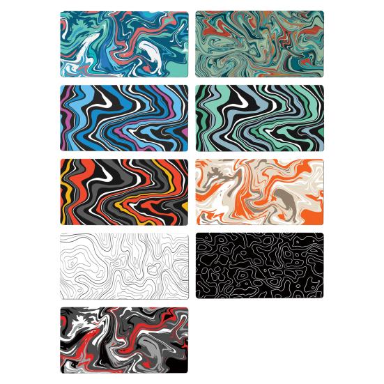 30x80CM Large Laptop Mousepad Abstract Print Non-slip Natural Rubber Waterproof Portable Foldable Gaming Mouse Pad Computer Accessories
