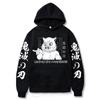 Demon Slayer Inosuke Hashibira Hoodies Anime Kimetsu No Yaiba Hooded Cute Kawaii Oversized Hoody Tops Men Women Sweatshirts