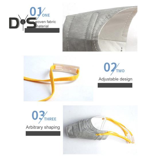 3 шт. многоразовый воздушный фильтр для собак, регулируемая противопылевая подушка для лица собаки, дышащий респиратор для домашних животных, намордник для больших и маленьких собак