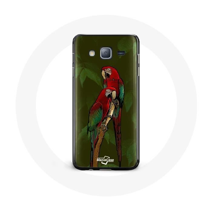 Coque pour samsung galaxy Grand prime Pionus Perroquet Rouge