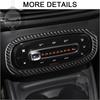 For Benz Smart 453 Fortwo 2016-2024 Carbon Fiber Air Conditioner Control Switch Frame Adjustment Trim Cover Decoration Sticker