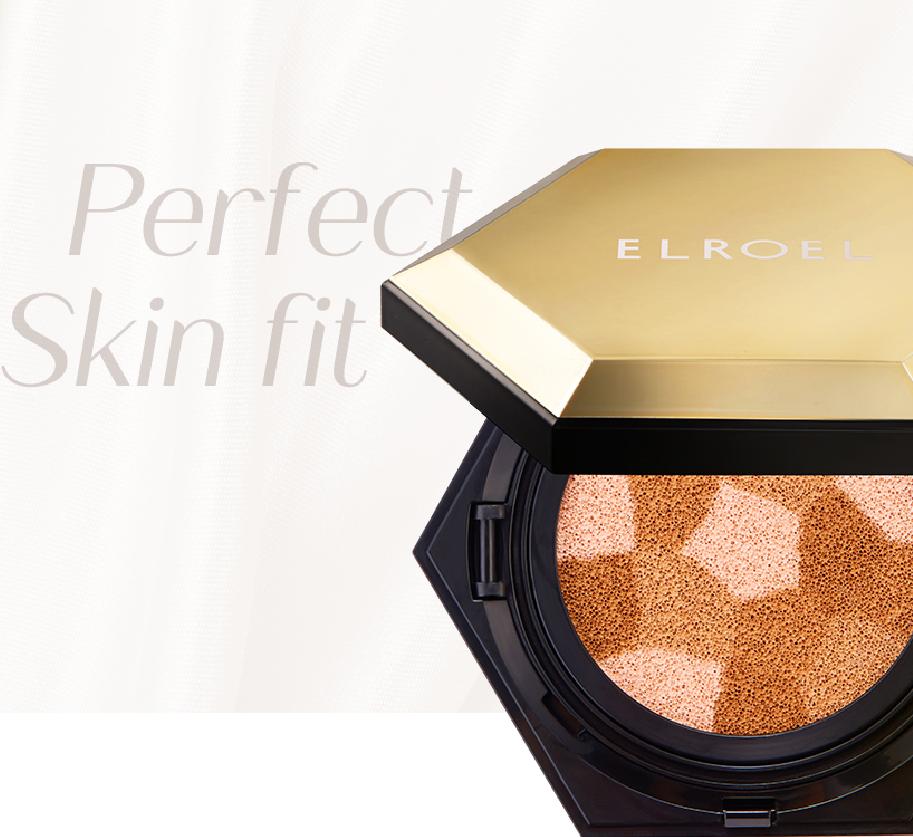 ELROEL Тональный кушон HD 25 г SPF 50+ PA+++ / Осветляющий, Увлажняющий, Корейская косметика, K-beauty