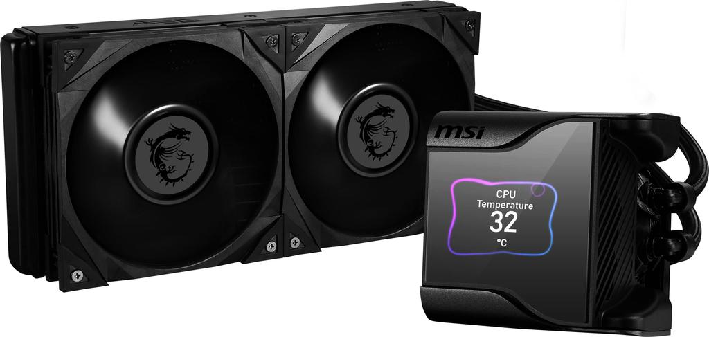 MSI MEG CORELIQUID S280 Simple Water Cooling CPU Cooler LGA1700 Compatible with IPS Display FN1649