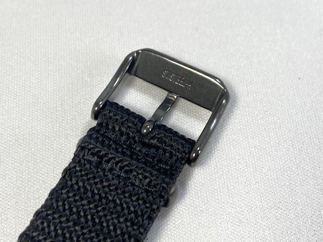 L0K9012N0 SEIKO SUS Design Переиздание Модель 18мм Нейлоновый Ремешок Черный для через SCXP159/ 7N01-0KL0 (Доставка Nekoposu)