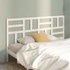 VidaXL Headboard White 206x4x104 Cm Solid Pine Wood 818211