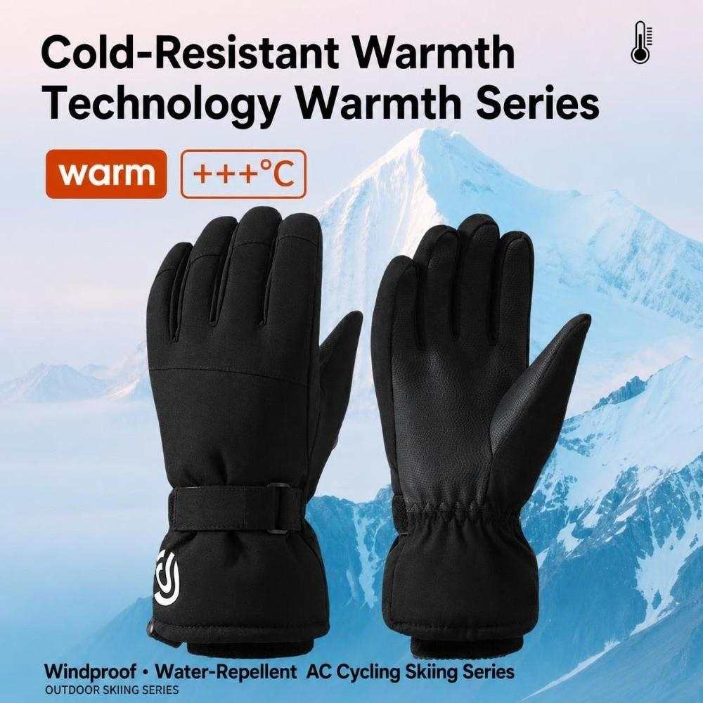 Keep Warm Skiing Gloves Windproof Snow Gloves Universal Outdoor Cycling gloves for Men Women