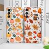 Забавный чехол для телефона с кленовым листом, тыквой и грибом для Samsung Galaxy A55 A54 A53 A14 A16 A36 A13 A15 A25 A07 5G, прозрачный мягкий чехол