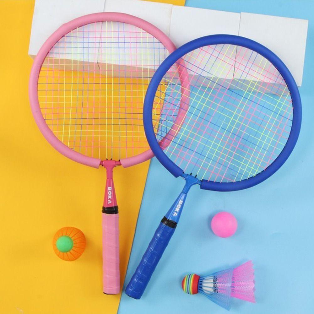 Shock Absorbing Children Badminton Racquets Lightweight Badminton Racket Set Tennis Equipment