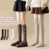 Cotton Stockings Knee High Women Hosiery Solid Color Women Long Socks  Ladies Girls