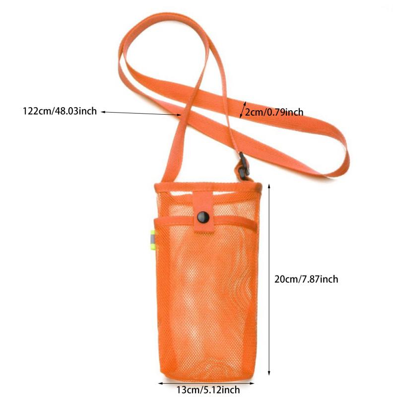 Защитная сетка для кружки, сетчатый ремень через плечо, ручная сумка для бутылки с водой