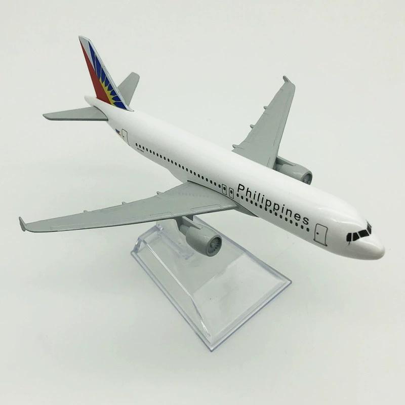 16см Масштаб Самолета Западные Филиппины Airbus A320 Модель Самолета Симуляция Сплав Готовый Сувенирная Коллекция Игрушка
