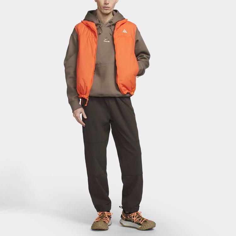 Nike Худи с подкладкой из флиса с логотипом для мужчин, верх, коричневый, DH3088-040