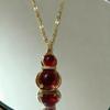 Ожерелье-чокер с красным камнем в форме тыквы, модный дизайн, женская цепь на ключицы, микроинкрустация, высококачественный, легкая роскошь