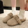 Flats Women Fur Soft Slippers 2025 Winter Cozy Casual Woman Mules Shoes Designer Slingback New Flip Flops Home Zapatos