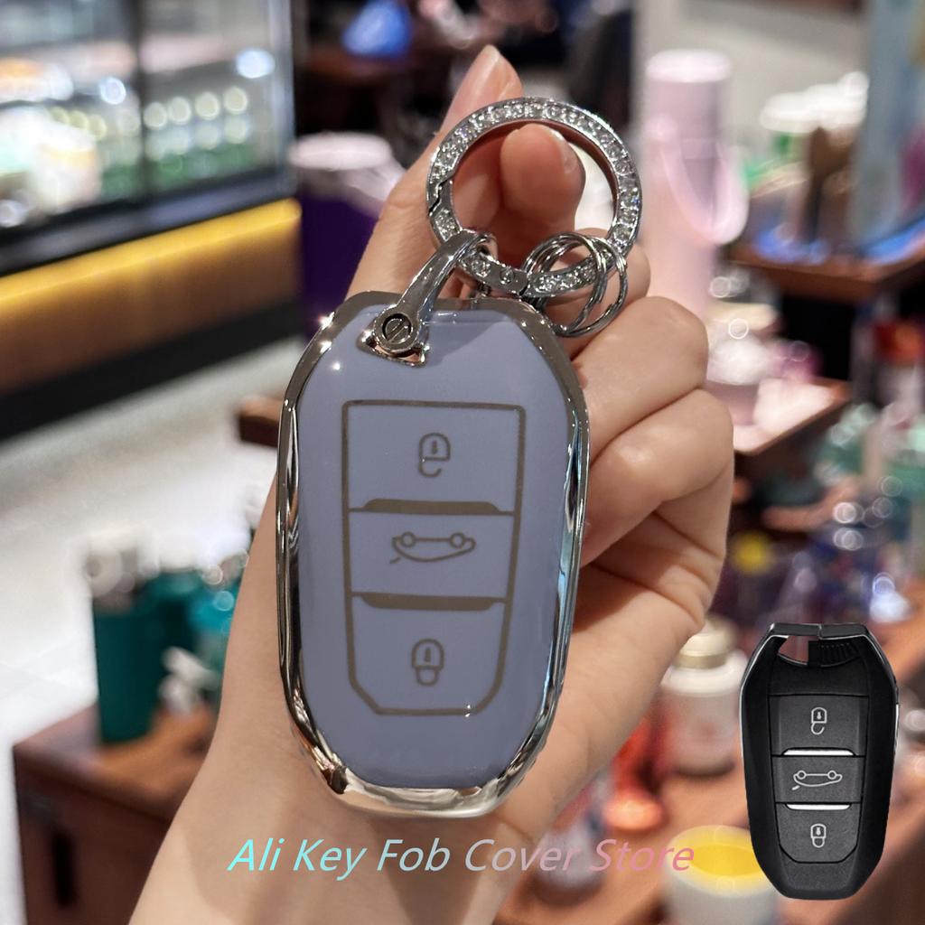 Чехол для брелока для Peugeot 2008 3008 4008 5008 308 408 508 Citroen C1 C2 C4 C6 C3-XR Picasso Grand DS3 DS5 Автомобильный брелок
