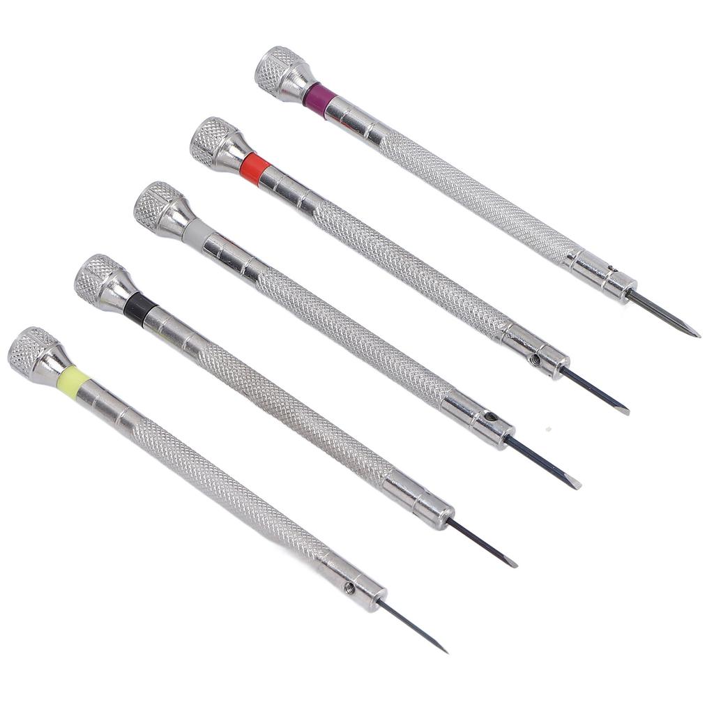 Набор отверток для часов, 5 шт., стальные, разные размеры, профессиональный набор инструментов для ремонта часов Manul