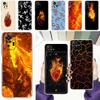 Чехол для телефона для Xiaomi Redmi Note 15 14 5G 13 12 10 11 Pro Plus 4G 14C 13C 12C Мягкий ТПУ Чехол Узор Пламени