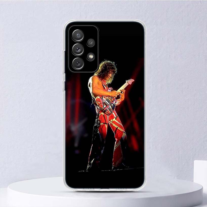 Eddie Van Halen Graphic Guitar Soft Case For Samsung Galaxy A15 A14 A13 A12 A55 A54 A53 A52 Phone Cover A35 A32 A33 A25 A23 A22
