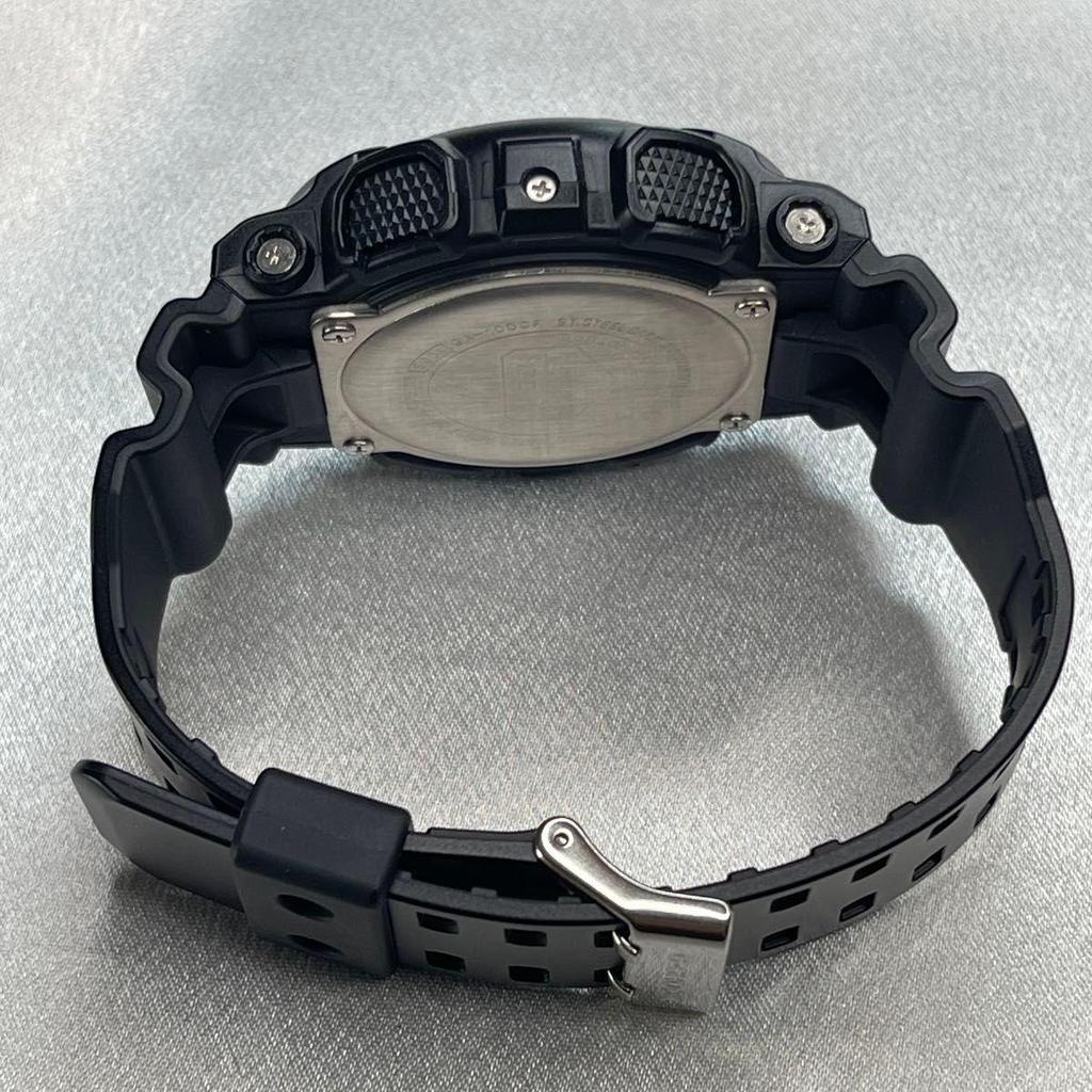 Б/у Мужские Аналогово-Цифровые Часы CASIO G-SHOCK GA-100CF Черные Новая Батарейка Заменена [Отличное Состояние]