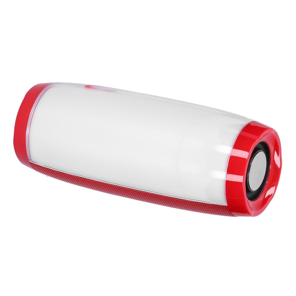 Portable LED Bluetooth Speaker Outdoor Colorful Light Wireless Speaker for Memory CardRed