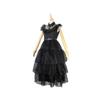 Addams Family Halloween Gothic Black Dress Cosplay Costume
