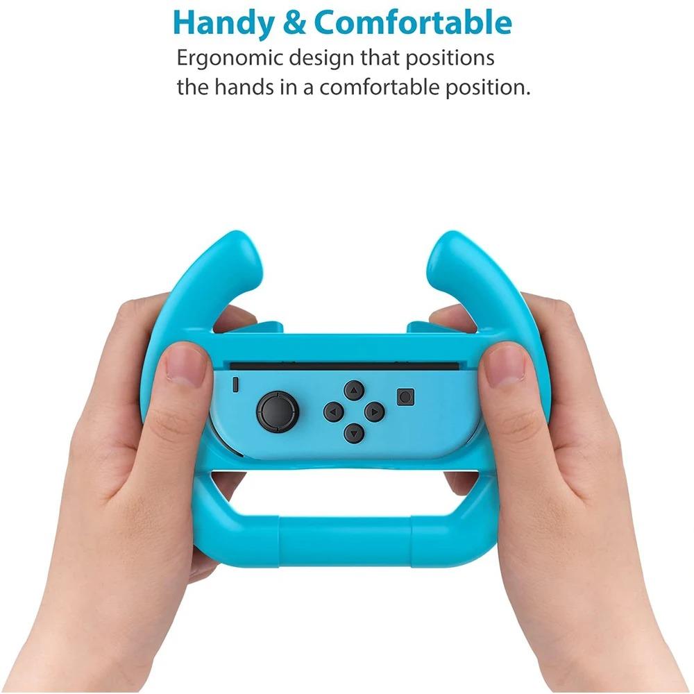 Подставка-держатель для рулевой ручки из ABS, левый и правый Joy-Con, Joycon для Nintendo Switch, OLED-контроллер, аксессуары для колес, 2 шт.