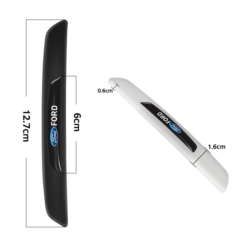 4Pcs Car Door Rearview Mirror Protector Stickers Rubber Anti-Collision For Ford ST Line Focus Mustang Fiesta Puma Ranger Kuga IL8
