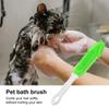Soft Rubber Bristles Pet Massage Comb Dry and Wet Use Dog Bath Comb  Pet Grooming Brush Tool