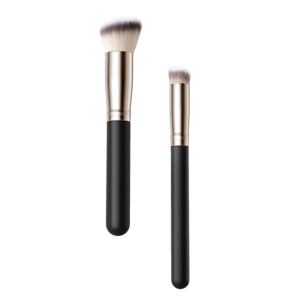 Seamless Contour Makeup Brush Fiber Material 14.7x1.6CM 16.4x3CM Professional Tool For Blending Foundation
