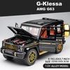 Новый 1:24 AMG G63 Модель автомобиля из цинкового сплава, литая модель игрушечной машины с инерционным механизмом, со звуком и светом, подходит для детей, мальчиков, подарочная коллекция, украшения