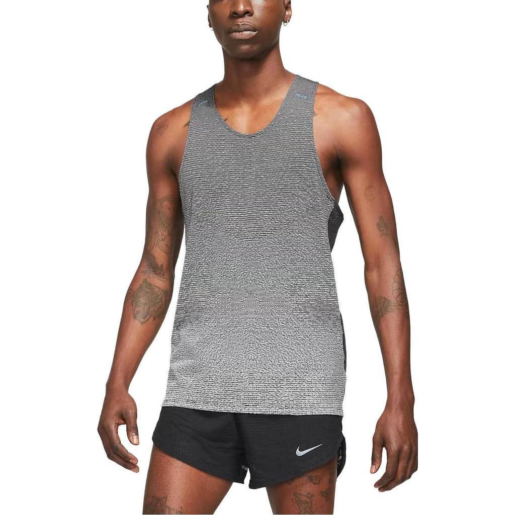Nike Running Run Division Pinnacle Tank 'Grey Black' Men's DA1297-010