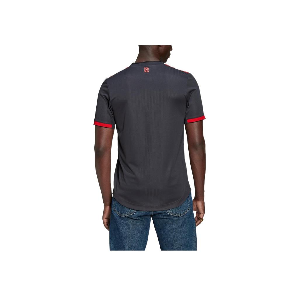 Adidas Джерси FCB 3 AU с буквенным логотипом и гербом Баварии Мюнхена, мужские спортивные топы с теплопередачей, темно-небесно-серые H39910