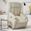 VidaXL Recliner, Relaxation Chair with Backrest, Seat with Armrests, Living Room TV Armchair, Modern, Cream 3205265