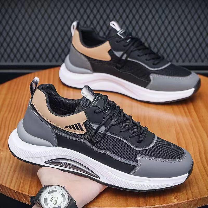 Spring Autumn New Men's  Sports Leisure Shoes Soft Bottom Anti slip Comfortable Running Shoes Waterproof Men's Single Shoes