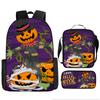 Pixel Halloween Student School Bag Cartoon School Bag Children's Backpack Anime Backpack Satchel