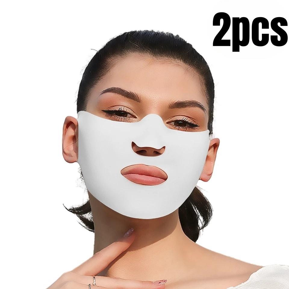 1/2pcs Outdoor Hiking UV Protective Mask Universal Sunscreen Facial Mask Moisturizing Breathable Sun Protection Face Patch