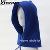 Natural Rabbit Rur Soft Balaclava Party Mask Hat Bib Caps for Skiing Bicycle Cycling Outdoor Keep Warm Sports  Knitted  Beanies