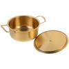 Stainless Steel Noodle Cooker Korean Soup Pot Milk Pot Ramen Pot  Hot Pot