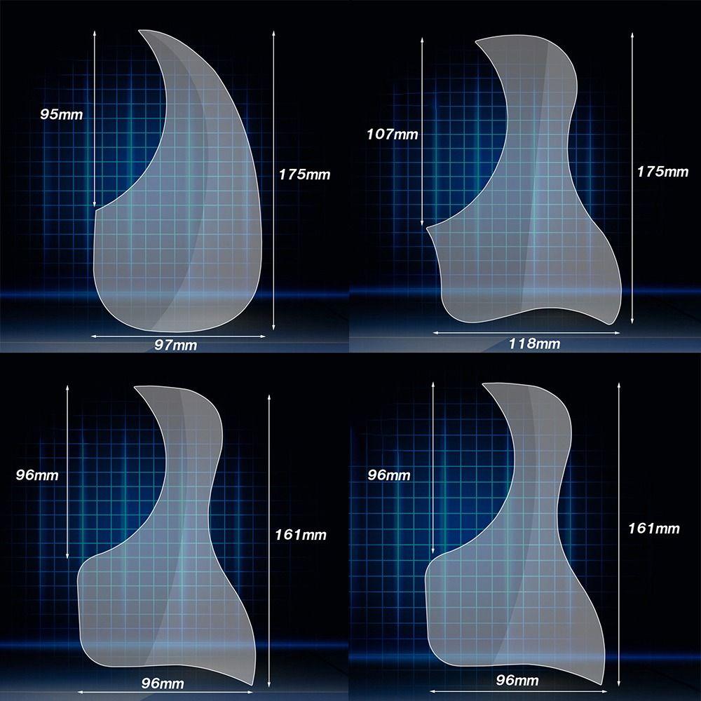 Народная акустическая мягкая пластина для царапин, защитная наклейка для гитары, наклейка с защитой, наклейка на доску