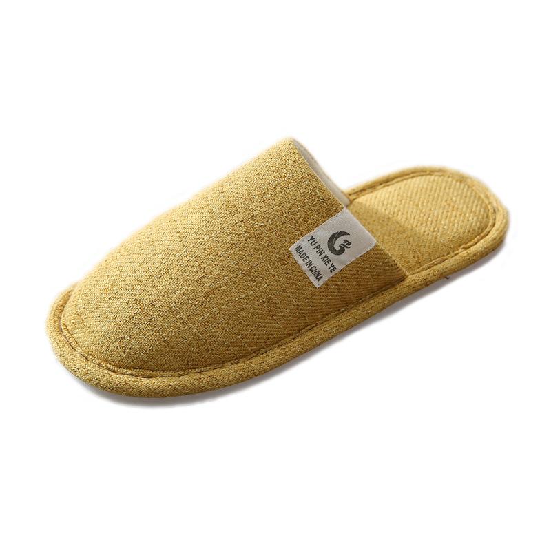 Baotou Home Linen Couple Indoor Floor Shoes Men and Women Non Slip Cotton Тапочки
